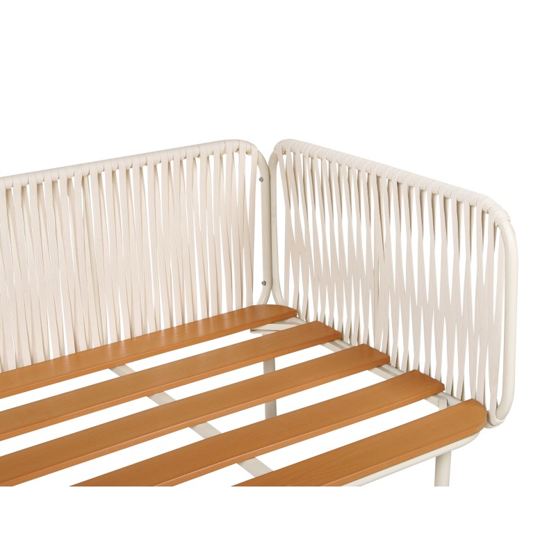 Sofa ogrodowa dla 3 osób SENISE Metal Szary Sofa ogrodowa dla 3 osób SENISE Metal Szary