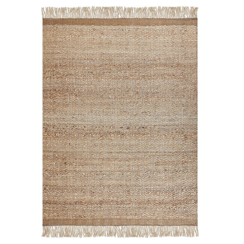Dywan z juty 140 x 200 cm beżowy ABANA Dywan z juty 140 x 200 cm beżowy ABANA