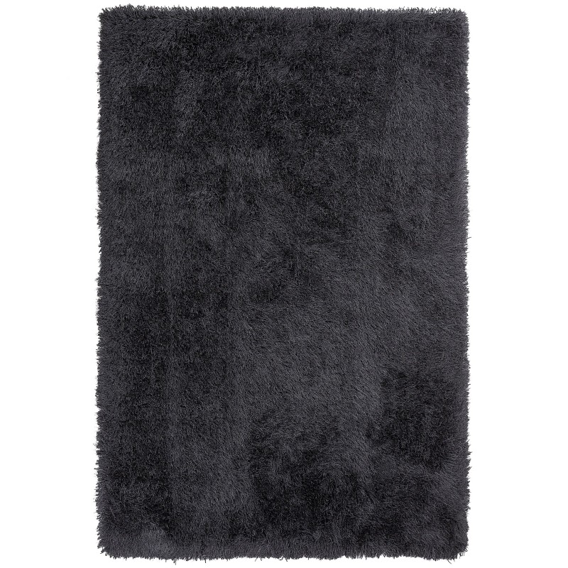 Dywan shaggy 140 x 200 cm czarny CIDE Dywan shaggy 140 x 200 cm czarny CIDE