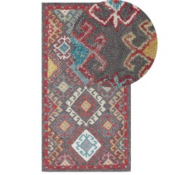 Dywan wełniany 80 x 150 cm wielokolorowy FINIKE Dywan wełniany 80 x 150 cm wielokolorowy FINIKE