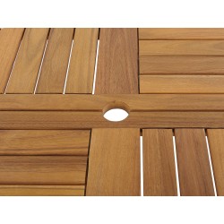 Stół ogrodowy TOLVE 150 cm 150 cm Drewno akacjowe Brązowy Stół ogrodowy TOLVE 150 cm 150 cm Drewno akacjowe Brązowy