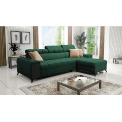 Venna I Maxi Corner Sofa with Sleeping Function and USB Port - Plush, Avra 12
