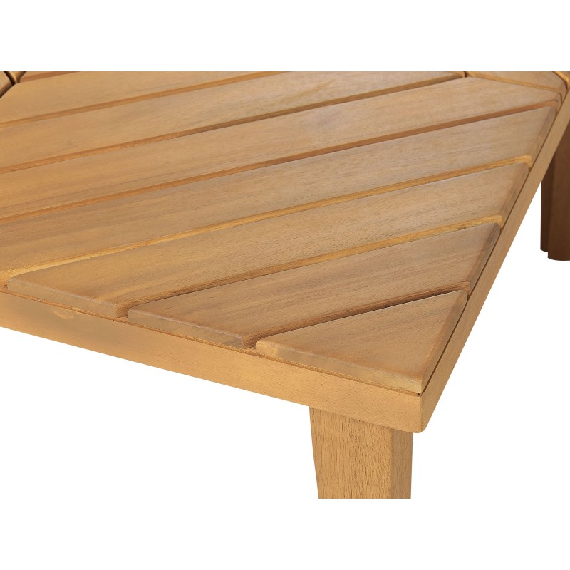 Stolik kawowy drewniany 70 x 70 cm jasny BARATTI Stolik kawowy drewniany 70 x 70 cm jasny BARATTI