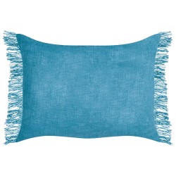 Zestaw 2 poduszek dekoracyjnych MABA Bawełna 50 x 35 cm Niebieski Jednolity Zestaw 2 poduszek dekoracyjnych MABA Bawełna 50 x 35 cm Niebieski Jednolity