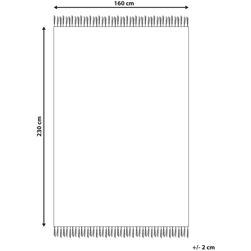 Dywan z juty 160 x 230 cm jasnobeżowy LUNIA Dywan z juty 160 x 230 cm jasnobeżowy LUNIA