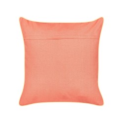 Zestaw 2 poduszek dekoracyjnych LAMINARIA Welur 45 x 45 cm Koralowy Wzór zwierzęcy Zestaw 2 poduszek dekoracyjnych LAMINARIA Welur 45 x 45 cm Koralowy Wzór zwierzęcy