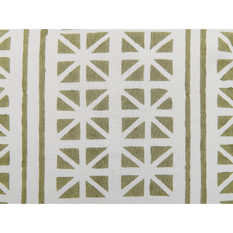 Poduszka dekoracyjna SYRINGA Bawełna 45 x 45 cm Zielony Wzór geometryczny Poduszka dekoracyjna SYRINGA Bawełna 45 x 45 cm Zielony Wzór geometryczny
