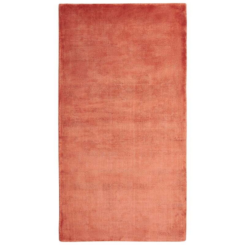 Dywan z wiskozy 80 x 150 cm pomarańczowy GESI II Dywan z wiskozy 80 x 150 cm pomarańczowy GESI II