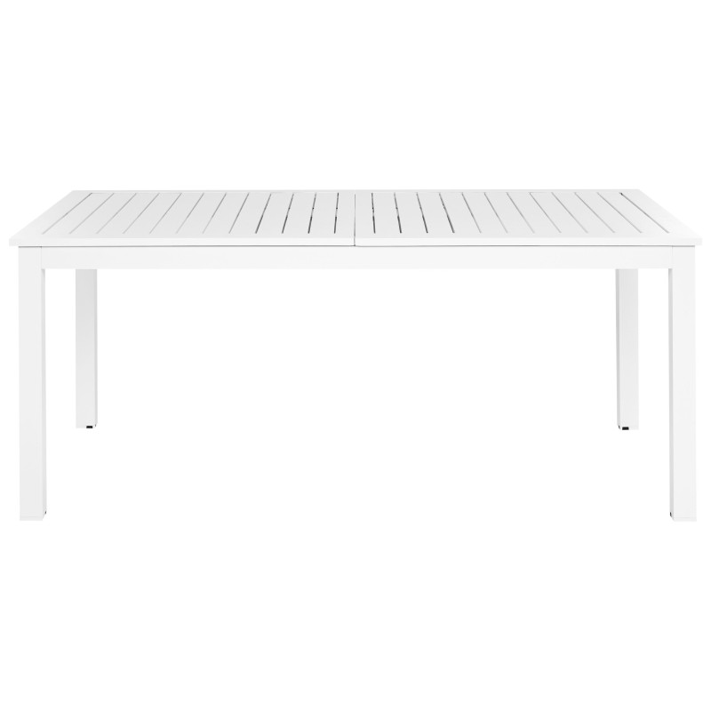 Stół ogrodowy rozkładany SKALOMA 180/240 cm 90 cm Metal Biały Stół ogrodowy rozkładany SKALOMA 180/240 cm 90 cm Metal Biały