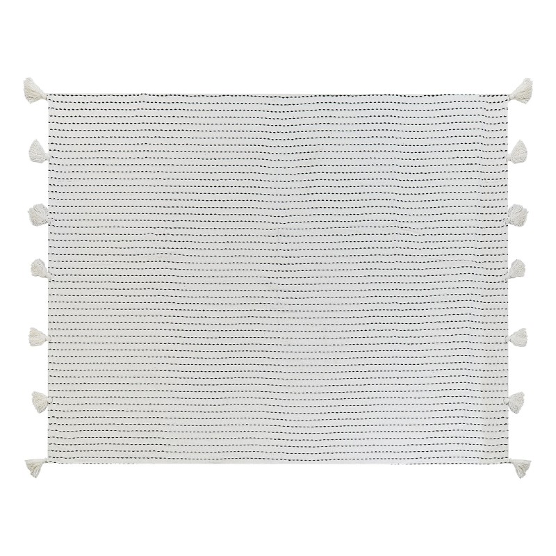 Narzuta na łóżko MODAR Bawełna 150 x 200 cm Złamana biel Narzuta na łóżko MODAR Bawełna 150 x 200 cm Złamana biel