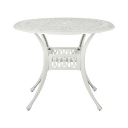 Stolik bistro ANCONA 90 cm 90 cm Metal Biały