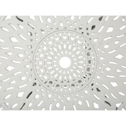 Stolik bistro ANCONA 90 cm 90 cm Metal Biały Stolik bistro ANCONA 90 cm 90 cm Metal Biały