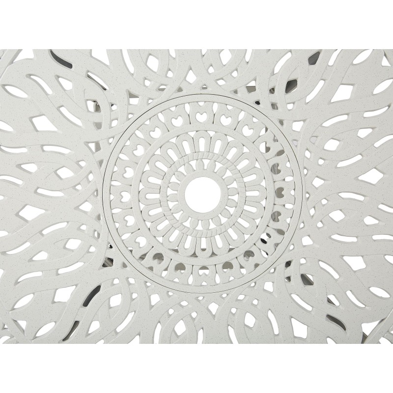 Stolik bistro ANCONA 90 cm 90 cm Metal Biały Stolik bistro ANCONA 90 cm 90 cm Metal Biały