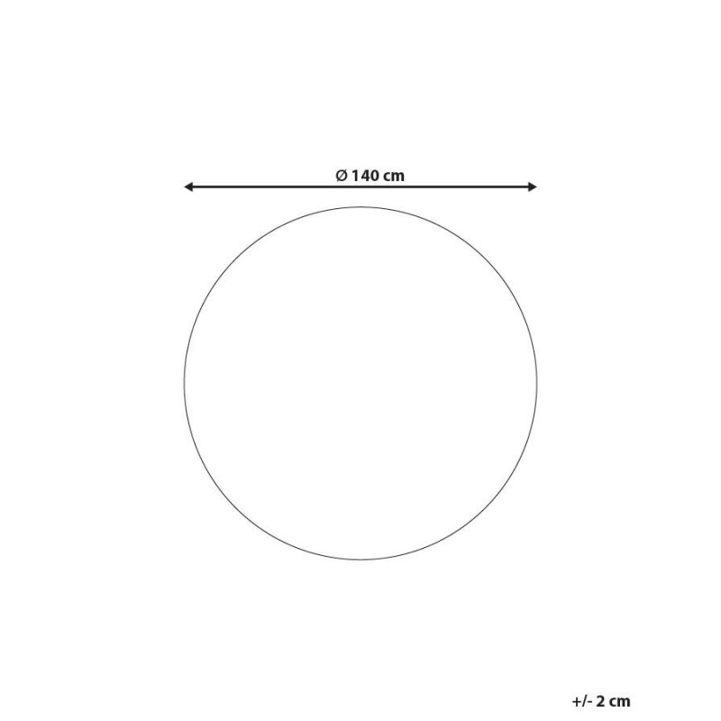 Dywan okrągły bawełniany ø 140 cm pomarańczowy HALFETI Dywan okrągły bawełniany ø 140 cm pomarańczowy HALFETI