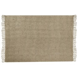 Koc VELLA Bawełna 150 x 200 cm Beżowoszary Koc VELLA Bawełna 150 x 200 cm Beżowoszary