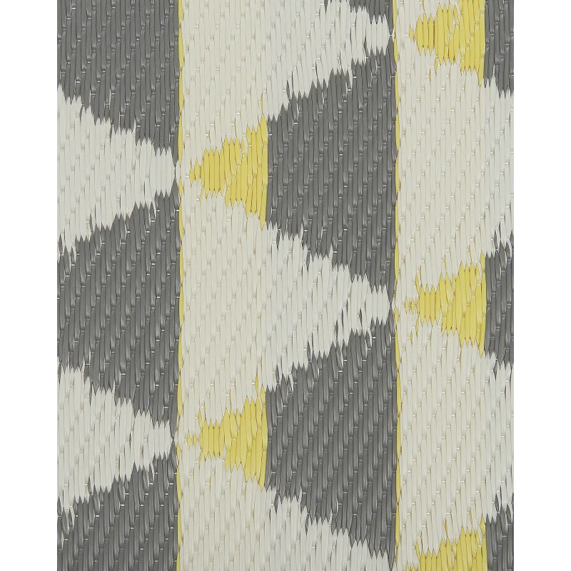 Dywan zewnętrzny 120 x 180 cm szaro-żółty HISAR Dywan zewnętrzny 120 x 180 cm szaro-żółty HISAR