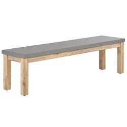 Ławka ogrodowa OSTUNI 160 cm Beton Szary