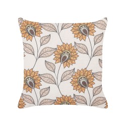 Zestaw 2 poduszek dekoracyjnych TUBEROSE 45 x 45 cm Kolorowy Wzór kwiatowy Zestaw 2 poduszek dekoracyjnych TUBEROSE 45 x 45 cm Kolorowy Wzór kwiatowy