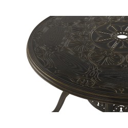 Stół ogrodowy SAPRI 100 cm 100 cm Metal Ciemnobrązowy Stół ogrodowy SAPRI 100 cm 100 cm Metal Ciemnobrązowy