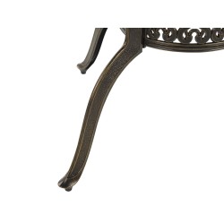 Stół ogrodowy SAPRI 100 cm 100 cm Metal Ciemnobrązowy Stół ogrodowy SAPRI 100 cm 100 cm Metal Ciemnobrązowy