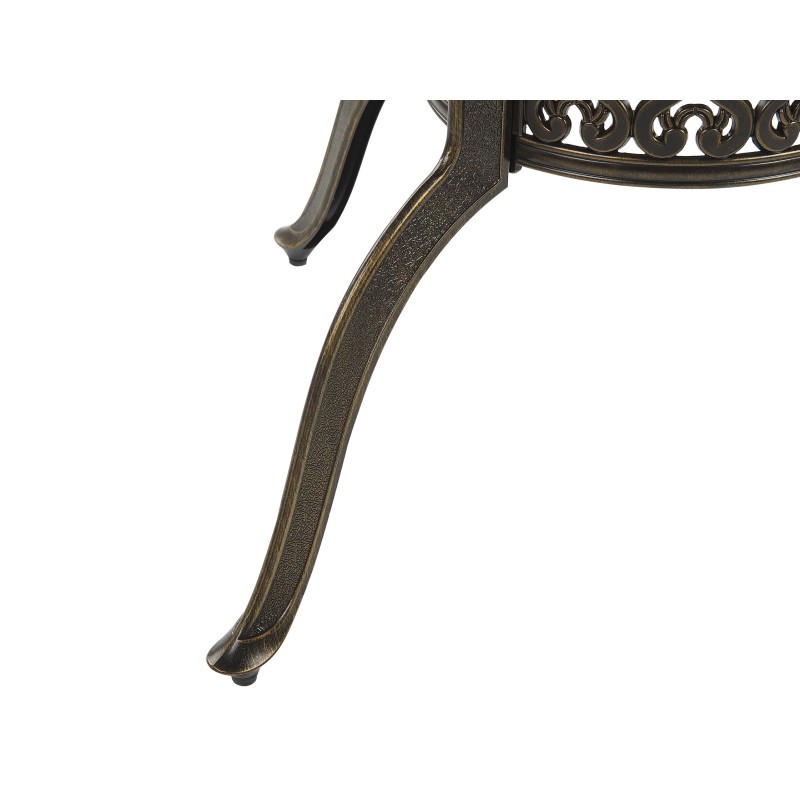 Stół ogrodowy SAPRI 100 cm 100 cm Metal Ciemnobrązowy Stół ogrodowy SAPRI 100 cm 100 cm Metal Ciemnobrązowy