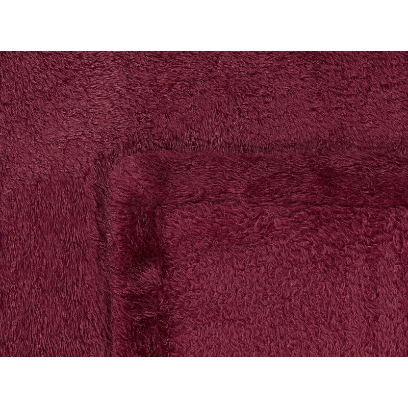 Koc NAMDU 125 x 150 cm Burgundowy Koc NAMDU 125 x 150 cm Burgundowy