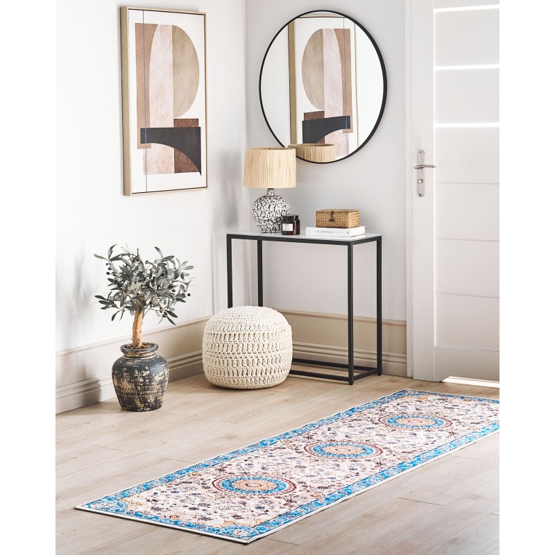 Dywan 80 x 240 cm beżowo-niebieski GORDES Dywan 80 x 240 cm beżowo-niebieski GORDES