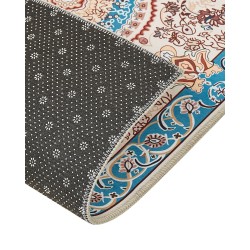 Dywan 80 x 240 cm beżowo-niebieski GORDES Dywan 80 x 240 cm beżowo-niebieski GORDES