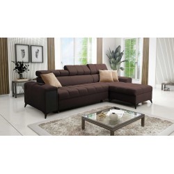 Venna I maxi corner sofa with sleeping function and USB port - Plush, Avra 6
