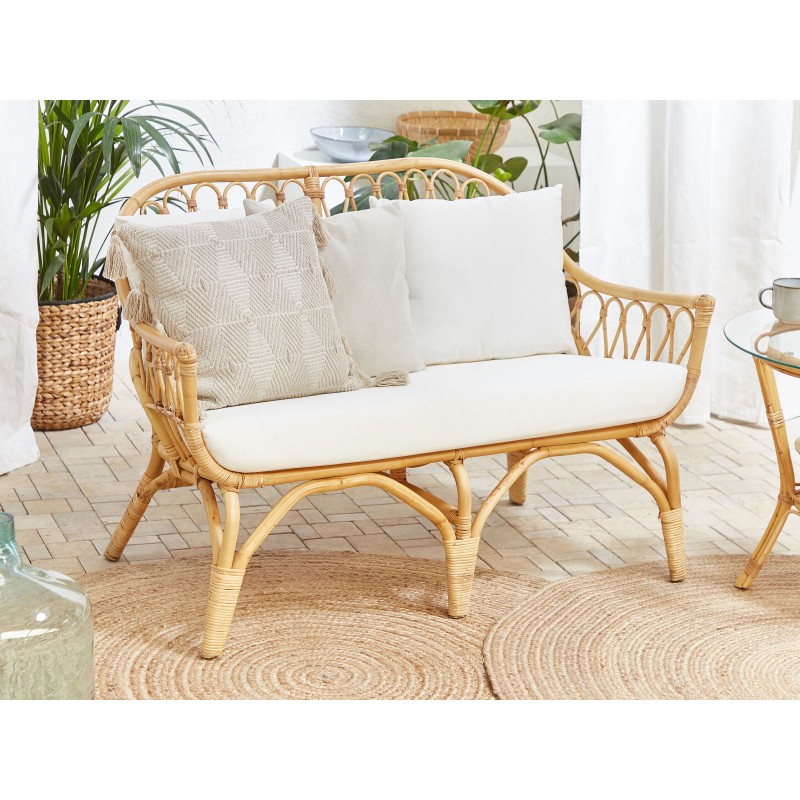 Zestaw ogrodowy ze stolikiem dla 4 osób SIBARI Rattan Naturalny Zestaw ogrodowy ze stolikiem dla 4 osób SIBARI Rattan Naturalny