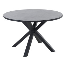 Stół ogrodowy MALETTO 120 cm 120 cm Szkło Szary