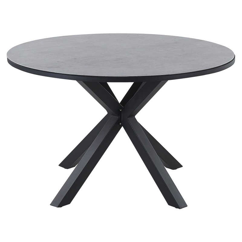 Stół ogrodowy MALETTO 120 cm 120 cm Szkło Szary Stół ogrodowy MALETTO 120 cm 120 cm Szkło Szary