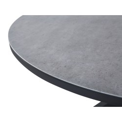 Stół ogrodowy MALETTO 120 cm 120 cm Szkło Szary Stół ogrodowy MALETTO 120 cm 120 cm Szkło Szary
