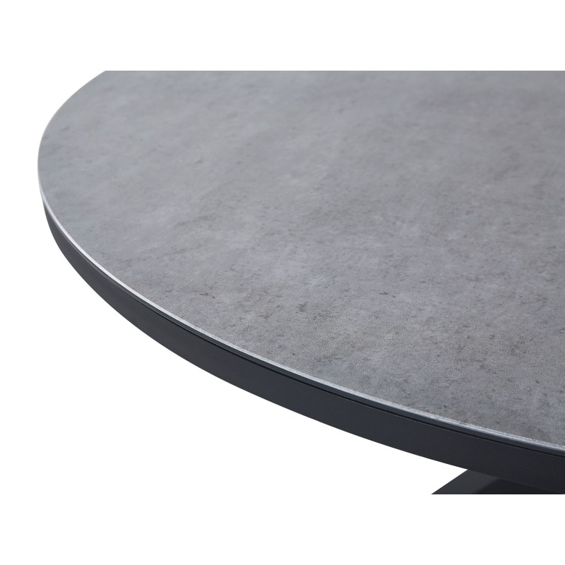 Stół ogrodowy MALETTO 120 cm 120 cm Szkło Szary Stół ogrodowy MALETTO 120 cm 120 cm Szkło Szary