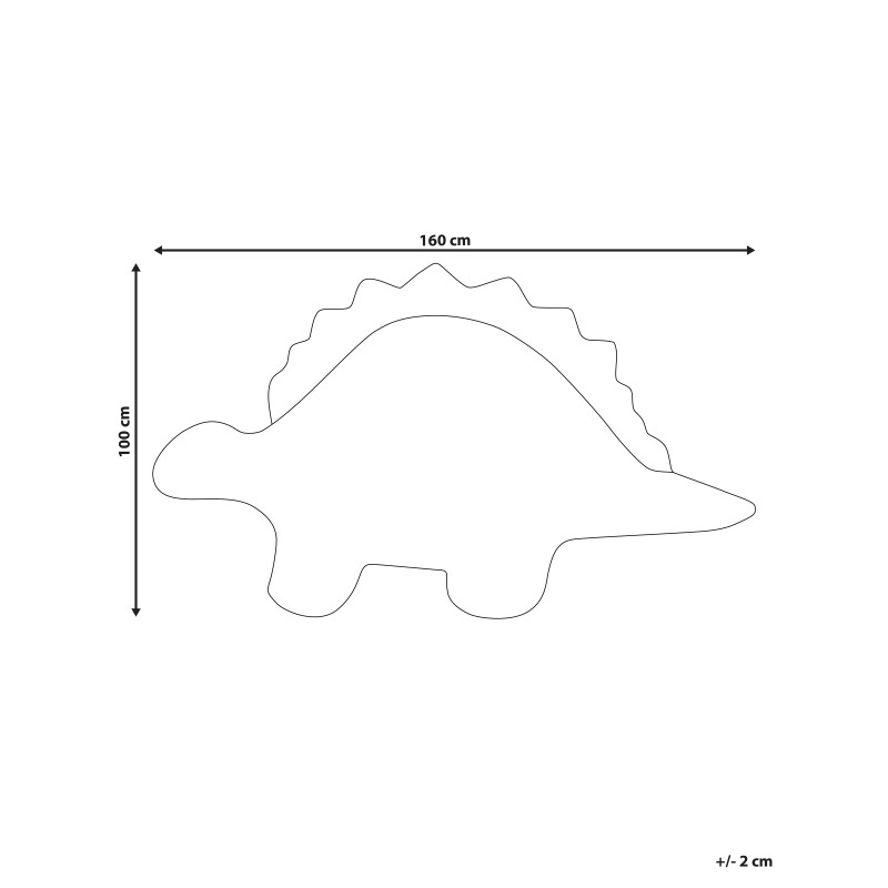 Dywan wełniany dziecięcy dinozaur 100 x 160 cm niebieski TREX Dywan wełniany dziecięcy dinozaur 100 x 160 cm niebieski TREX