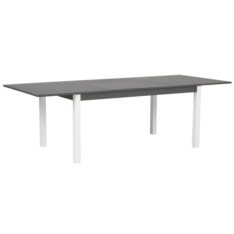 Stół ogrodowy rozkładany PANCOLE 168/248 cm 100 cm Metal Szary Stół ogrodowy rozkładany PANCOLE 168/248 cm 100 cm Metal Szary
