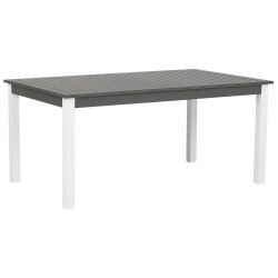 Stół ogrodowy rozkładany PANCOLE 168/248 cm 100 cm Metal Szary Stół ogrodowy rozkładany PANCOLE 168/248 cm 100 cm Metal Szary