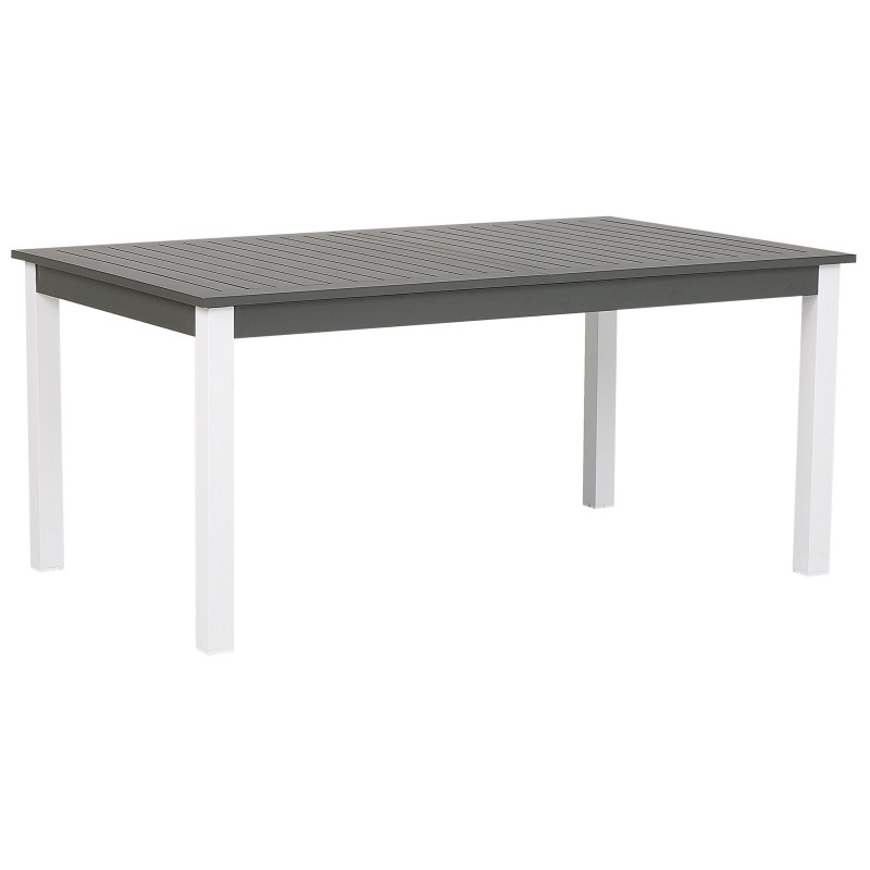 Stół ogrodowy rozkładany PANCOLE 168/248 cm 100 cm Metal Szary Stół ogrodowy rozkładany PANCOLE 168/248 cm 100 cm Metal Szary