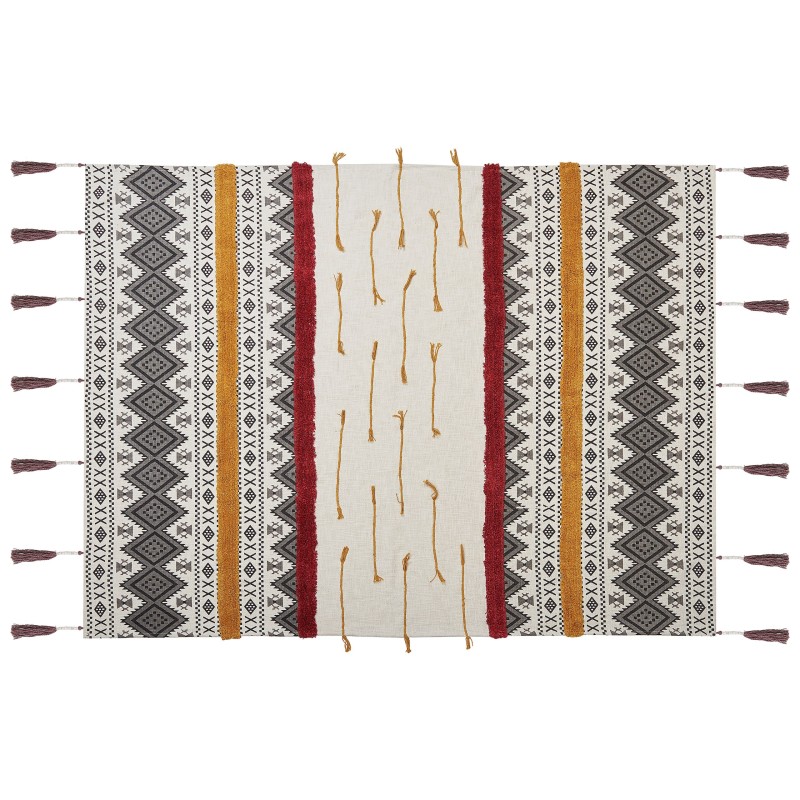 Koc AMBALA Bawełna 130 x 180 cm Kolorowy Koc AMBALA Bawełna 130 x 180 cm Kolorowy