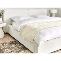 Koc ANAMUR Bawełna 110 x 180 cm Beżowy Koc ANAMUR Bawełna 110 x 180 cm Beżowy
