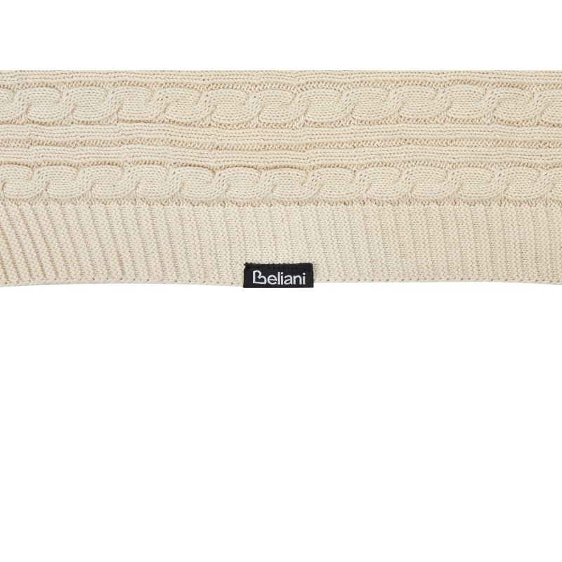 Koc ANAMUR Bawełna 110 x 180 cm Beżowy Koc ANAMUR Bawełna 110 x 180 cm Beżowy