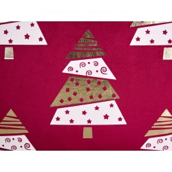 Zestaw 2 poduszek dekoracyjnych GOLDSPRUCE Welur 45 x 45 cm Czerwony Wzór świąteczny Zestaw 2 poduszek dekoracyjnych GOLDSPRUCE Welur 45 x 45 cm Czerwony Wzór świąteczny