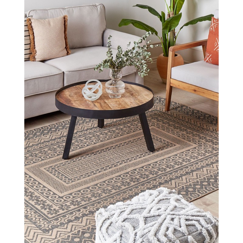 Dywan 160 x 230 cm beżowo-szary BAGLAR Dywan 160 x 230 cm beżowo-szary BAGLAR