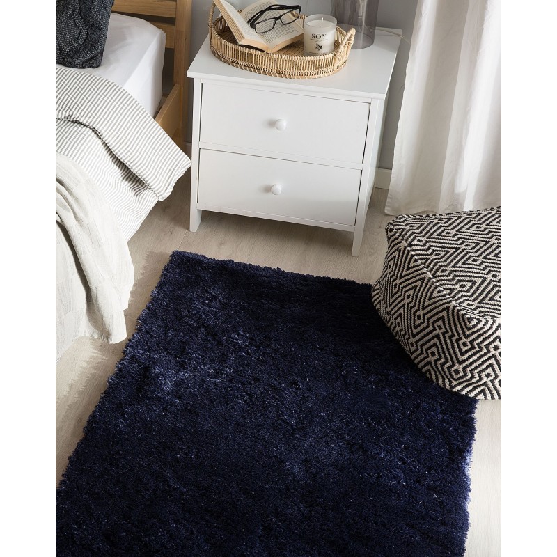 Dywan shaggy 80 x 150 cm niebieski EVREN Dywan shaggy 80 x 150 cm niebieski EVREN