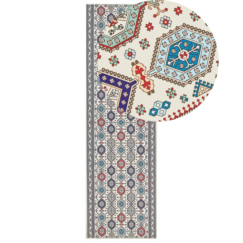 Dywan 60 x 200 cm wielokolorowy HACILAR Dywan 60 x 200 cm wielokolorowy HACILAR