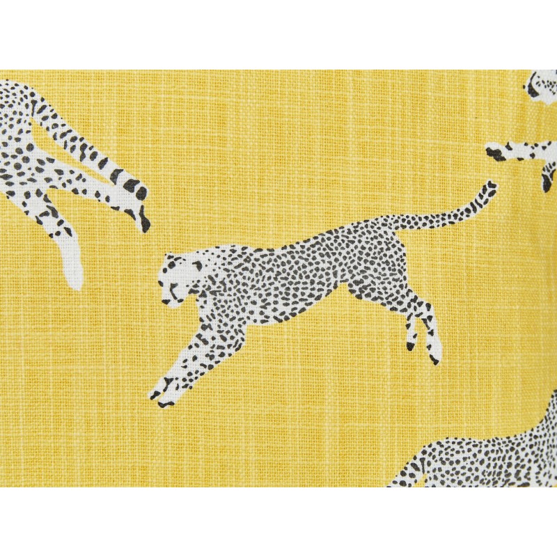 Zestaw 2 poduszek dekoracyjnych ARALES Bawełna 45 x 45 cm Żółty Wzór zwierzęcy Zestaw 2 poduszek dekoracyjnych ARALES Bawełna 45 x 45 cm Żółty Wzór zwierzęcy