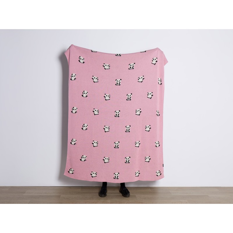 Koc TALOKAN Bawełna 130 x 170 cm Różowy Koc TALOKAN Bawełna 130 x 170 cm Różowy