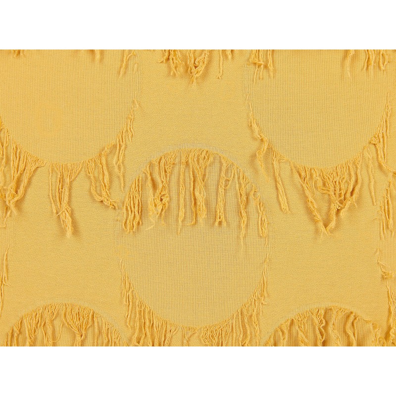 Zestaw 2 poduszek dekoracyjnych AGASTACHE 45 x 45 cm Żółty Wzór geometryczny Zestaw 2 poduszek dekoracyjnych AGASTACHE 45 x 45 cm Żółty Wzór geometryczny