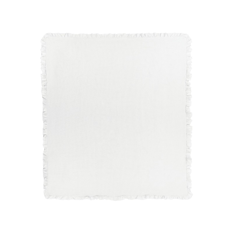 Narzuta na łóżko HATTON Bawełna 200 x 220 cm Złamana biel Narzuta na łóżko HATTON Bawełna 200 x 220 cm Złamana biel