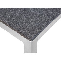 Stół ogrodowy GROSSETO 180 cm 90 cm Płomieniowany Granit Grafitowy Stół ogrodowy GROSSETO 180 cm 90 cm Płomieniowany Granit Grafitowy